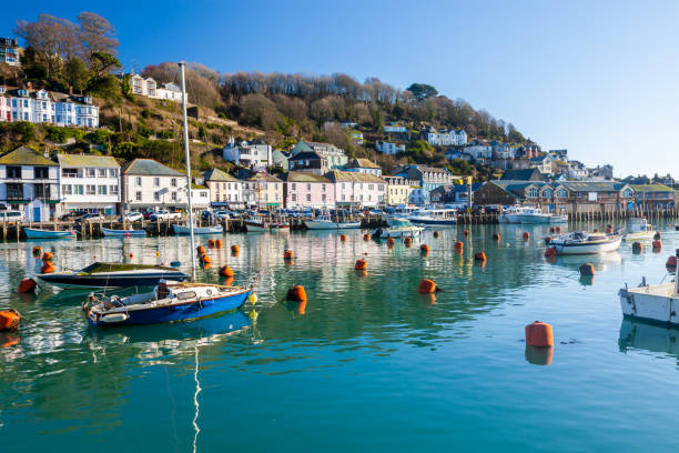 Looe Cornwall England UK Europe The  picturesque coastal town of Looe Cornwall England UK Europe ian stock pictures, royalty-free photos & images