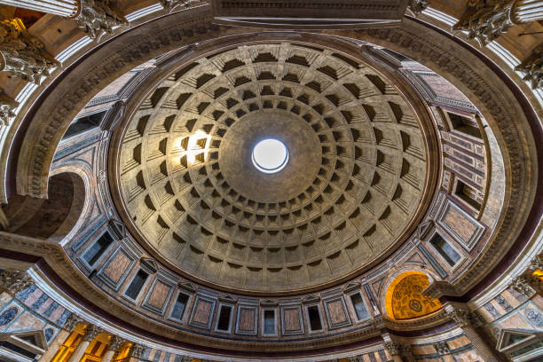 판테온, 로마 이탈리아. - ancient rome pantheon rome church dome 뉴스 사진 이미지
