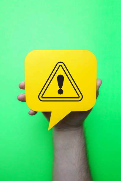 Exclamation mark, warning and safety concept
