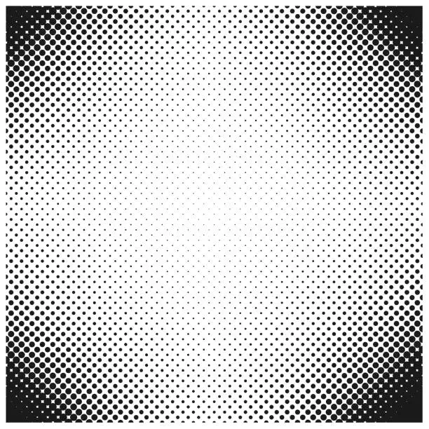 Vector illustration of Halftone dot abstract background