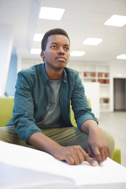 istock Blind Young Man in College 1202384529