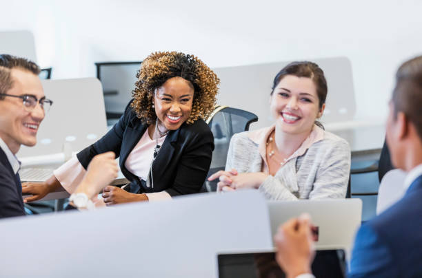 istock Young business people in office meeting 1202386006