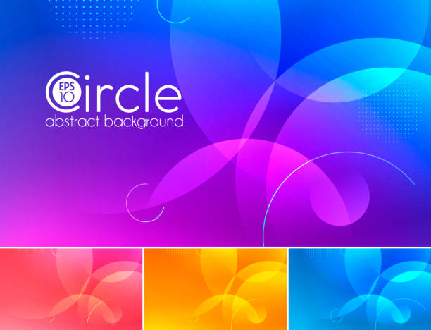ilustrações de stock, clip art, desenhos animados e ícones de circle abstract background - backgrounds transparent circle purple