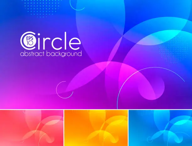 Vector illustration of circle abstract background
