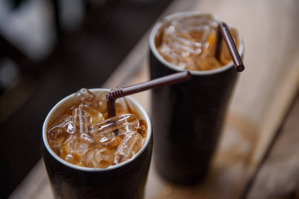 Traditional Thai milk tea with ice