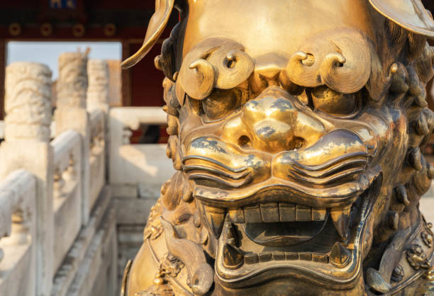 istock Beijing Forbidden City Copper Lions 1202409236