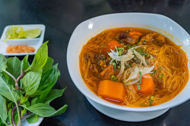 istock Vietnamese stewed beef rice noodle and carrot- Bo Kho 1202412243