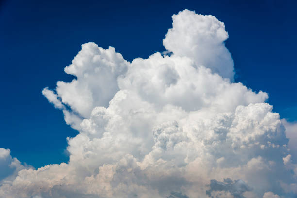 istock Beautiful clouds with the blue sky background 1202426692
