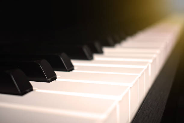istock Close-up image of the piano. 1202431419