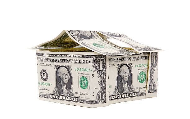 istock Big One American Dollar House, on a white background 120243297