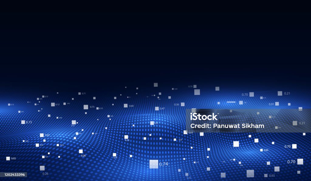Abstract Telecommunications Technology Digital Pattern Background Stock ...