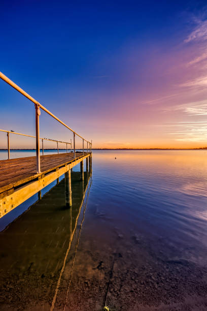 istock Small jetty at Lake Boga 1202434287