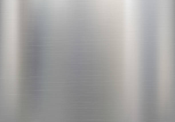 istock Metal or aluminum textured background. Steel brushed plate 1202442959