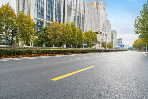 istock Highway and city modern architecture in shanghai,china 1202443803
