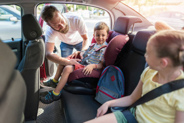 istock Father going on a trip with his children 1202445568