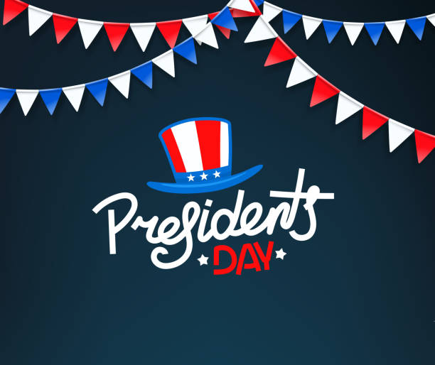 President`s day greeting card. Vector logo Vector illustration presidents day logo stock illustrations