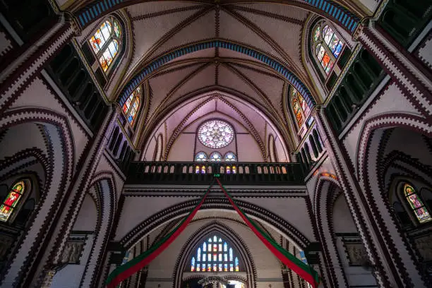 St.Mary's Cathedral, is a largest Catholic cathedral in Yangon, Myanmar. The cathedral's exterior, of red brick, consists of spires and a bell tower