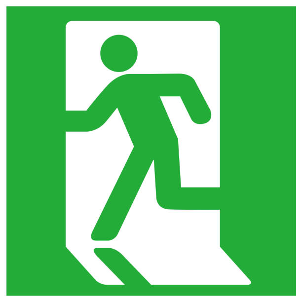 40+ Cartoon Of A Fire Exit Sign Stock Illustrations, Royalty-Free Vector Graphics & Clip Art - iStock
