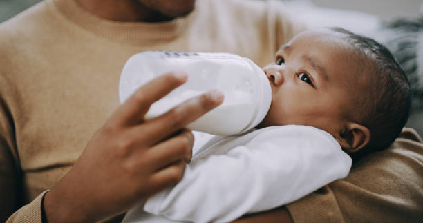 istock Milk on demand thanks to dad 1202450239