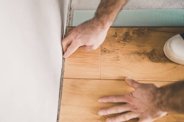istock European man working at home - flooring technology 1202450523