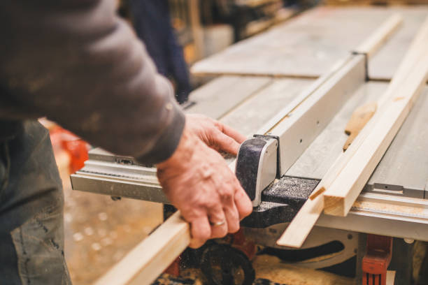 istock Carpentry workshop - professional woodworking and crafting 1202455263