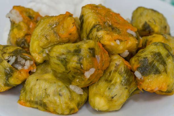 istock The stuffed zucchini flowers 1202457653