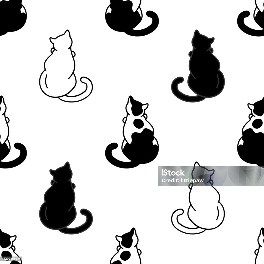 Ilustración de Patrón Sin Costuras Con Lindos Gatos Blancos Y Negros Textura Para Fondos De Pantalla Papelería Tela Envoltura Fondos De Página Web Ilustración Vectorial y más Vectores Libres de Derechos de Ilustración de Patrón Sin Costuras Con Lindos Gatos Blancos Y Negros Textura Para Fondos De Pantalla Papelería Tela Envoltura Fondos De Página Web Ilustración Vectorial y más Vectores Libres de Derechos de