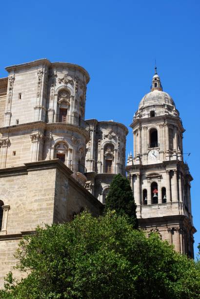 istock View of the Cathedral bell tower, Malaga, Spain. 1202460096