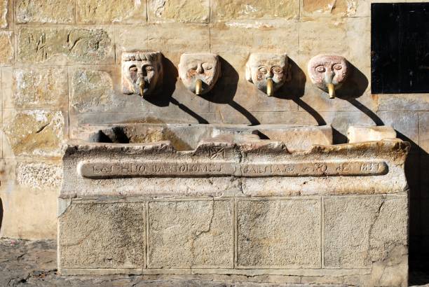 istock Drinking fountain in the town square, Grazalema, Spain. 1202461564