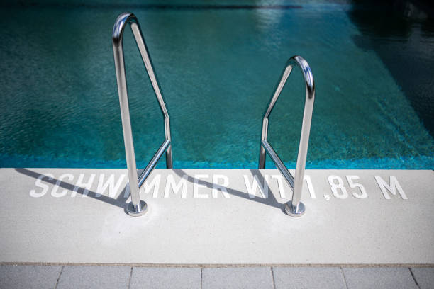 istock Close up stair in the swimming pool, Germany 1202465212