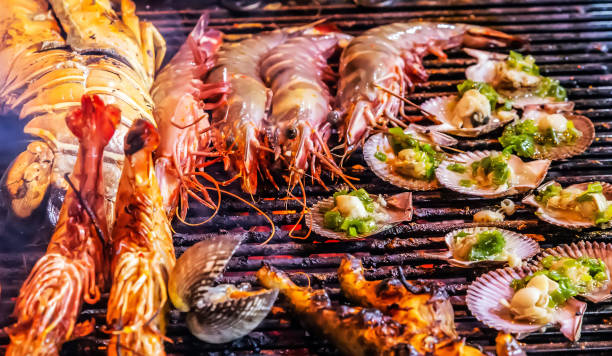 istock prawn or tiger shrimp cooking grill 1202466267