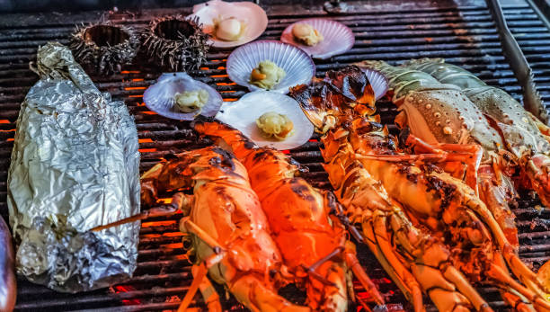 istock Lobster Barbecue grill steamed Cooking 1202466422