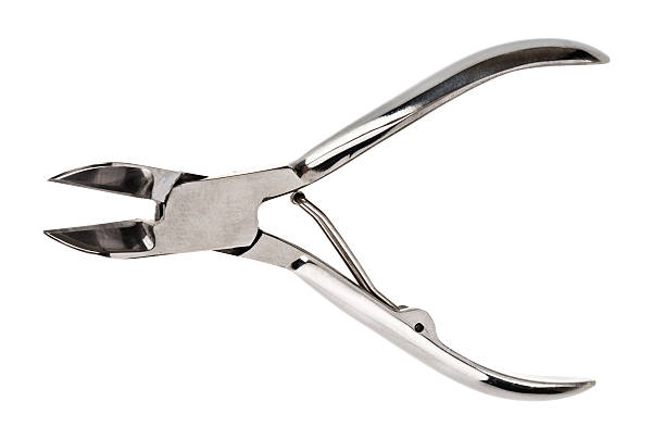 istock Metal manicure nippers isolated on white 120246863