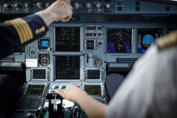 istock Pilot's hand accelerating on the throttle during takeoff 1202478701