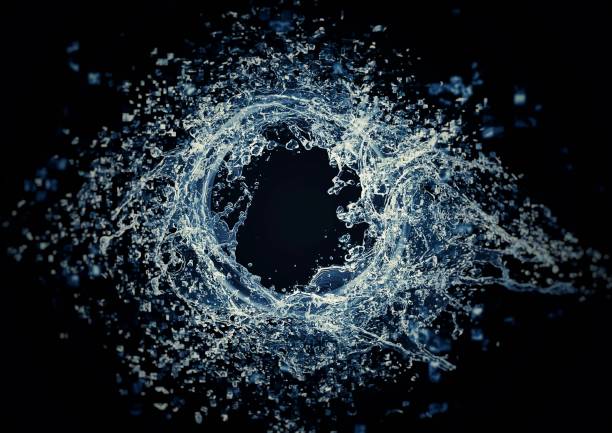 istock Splashing ring of violent splashes 1202480604