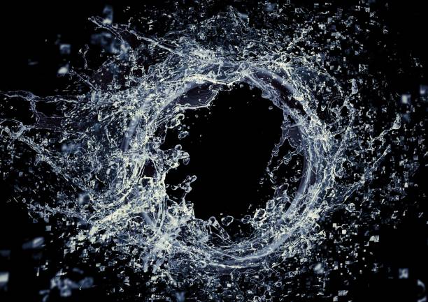 istock Splashing ring of violent splashes 1202480609