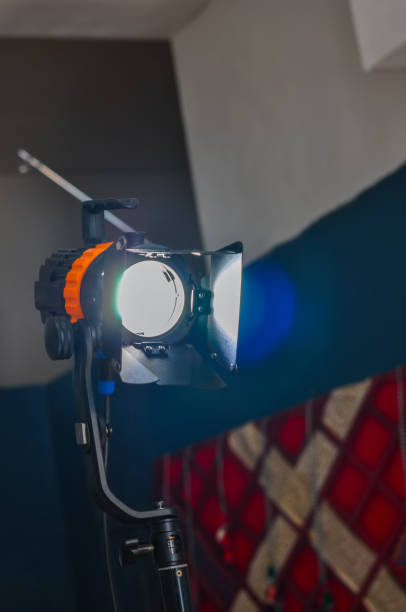 istock Close up of constant artificial light stand. 1202481653
