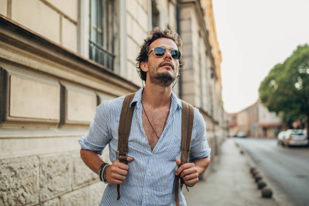 istock Man walking in the city 1202483866