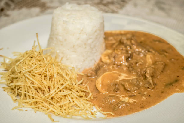 istock delicious stroganoff in its details 1202487714