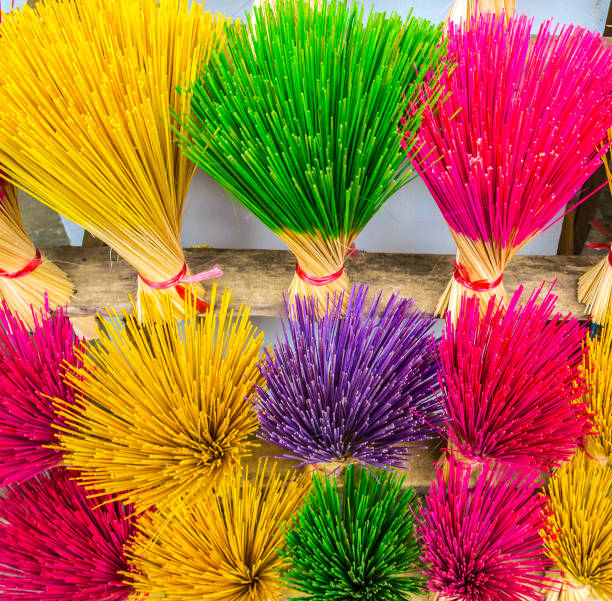 istock Colorful incense joss sticks buddhist concept 1202488626