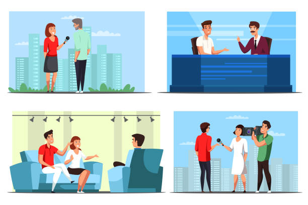 Street Interviewing Icon 100+ Street Interview Stock Illustrations, Royalty-Free Vector Graphics ...