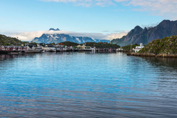 View on the Norwegian coastline from the sea