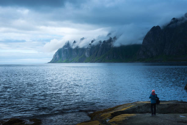istock Davil's Jaw. Norway,island Senja 1202489220
