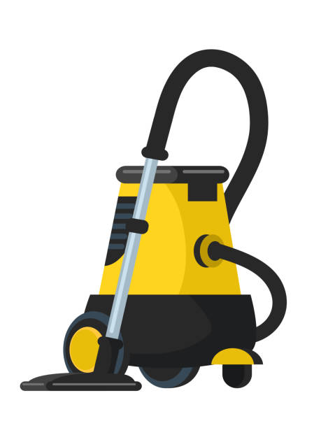 Vacuum Cleaner Flat Vector Illustration Stock Illustration - Download Image  Now - Dirt, Flooring, Suction Tube - iStock