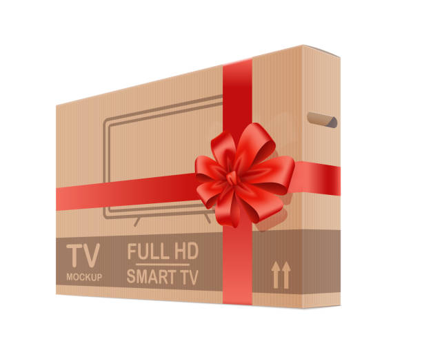 ギフトテレビボックス - tv box点のイラスト素材／クリップアート素材／マンガ素材／アイコン素材
