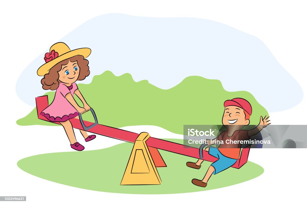 Ilustración de Niño Y Niña En Ver Ilustración Vectorial Juegos Para Niños Dibujo Plano Niños Felices Jugando Personajes De Dibujos Animados Elemento De Diseño Aislado De Teeter Teeter De Área De Juegos Ilustración de Niño Y Niña En Ver Ilustración Vectorial Juegos Para Niños Dibujo Plano Niños Felices Jugando Personajes De Dibujos Animados Elemento De Diseño Aislado De Teeter Teeter De Área De Juegos