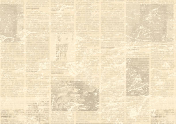 istock Old vintage grunge newspaper paper texture background. 1202499632