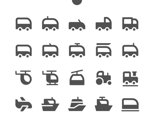 Transport Side View UI Pixel Perfect Well-crafted Vector Solid Icons 48x48 Ready for 24x24 Grid for Web Graphics and Apps. Simple Minimal Pictogram Transport Side View UI Pixel Perfect Well-crafted Vector Solid Icons 48x48 Ready for 24x24 Grid for Web Graphics and Apps. Simple Minimal Pictogram helicopter landing on yacht stock illustrations