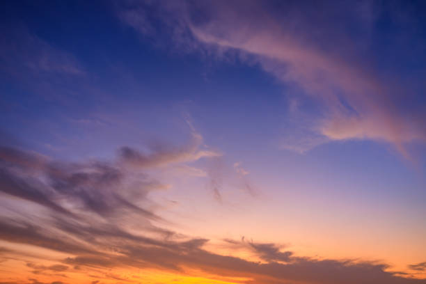 istock Beautiful sky and colorful clouds at dusk 1202501825