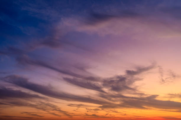 istock Beautiful sky and colorful clouds at dusk 1202502950